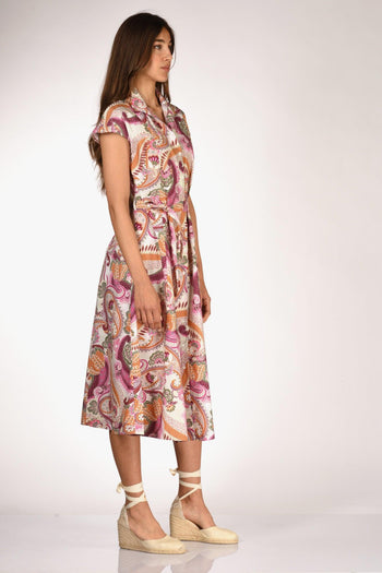 Abito Naril Fucsia/bianco Donna - 4