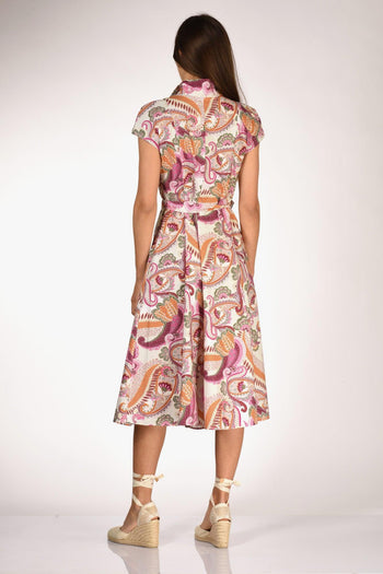 Abito Naril Fucsia/bianco Donna - 5