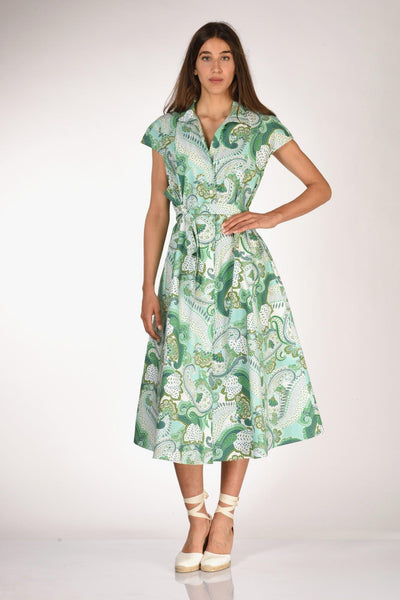 Abito Naril Verde/bianco Donna