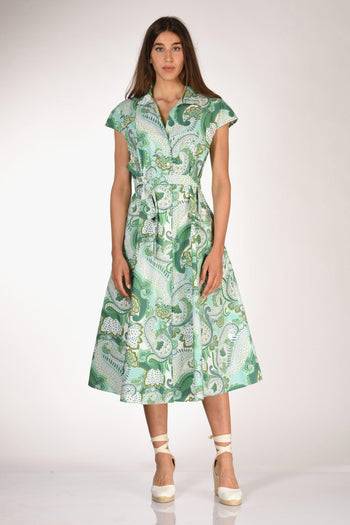 Abito Naril Verde/bianco Donna - 2