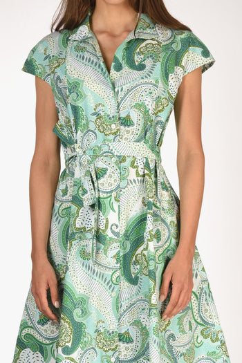 Abito Naril Verde/bianco Donna - 3