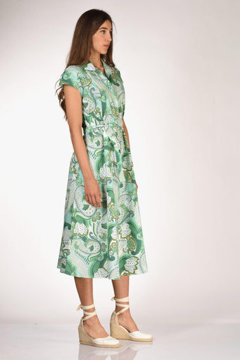 Abito Naril Verde/bianco Donna - 4