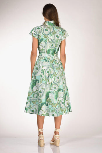 Abito Naril Verde/bianco Donna - 5