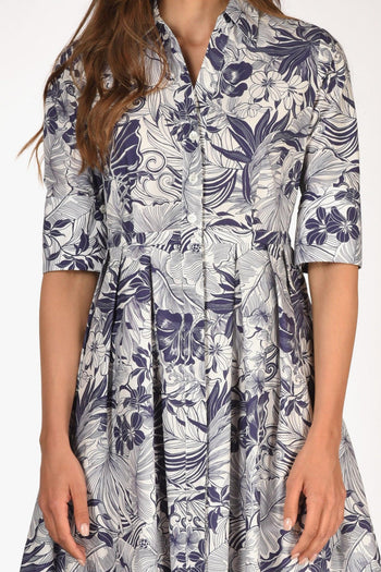 Abito Aisha Blu/bianco Donna - 3