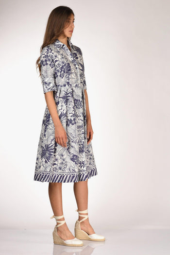 Abito Aisha Blu/bianco Donna - 4