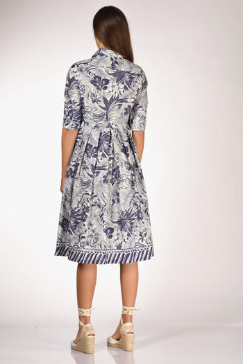 Abito Aisha Blu/bianco Donna - 5