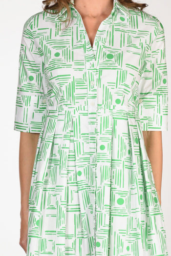 Abito Aishal Verde/bianco Donna - 2