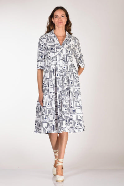 Abito Aishal Blu/bianco Donna
