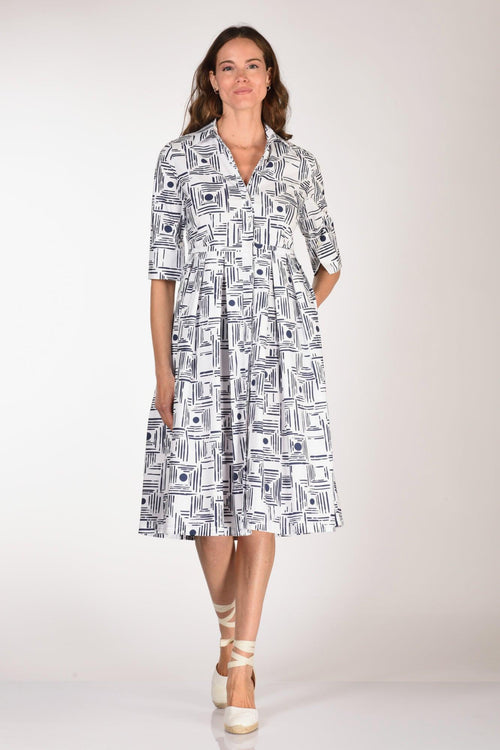 Abito Aishal Blu/bianco Donna