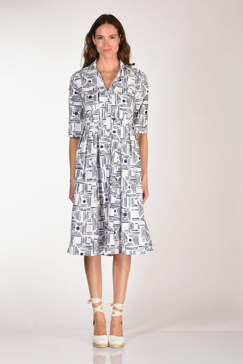 Abito Aishal Blu/bianco Donna - 2