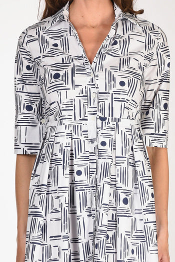 Abito Aishal Blu/bianco Donna - 3