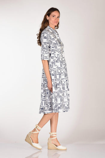 Abito Aishal Blu/bianco Donna - 4