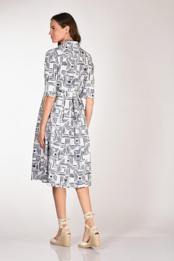 Abito Aishal Blu/bianco Donna - 5