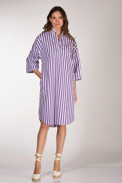 Abito Martal Bianco/blu/fucsia Donna