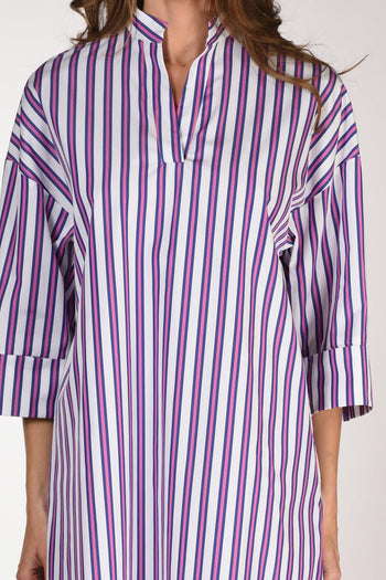 Abito Martal Bianco/blu/fucsia Donna - 3
