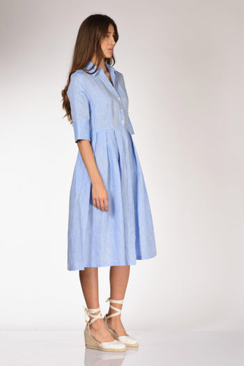 Abito Aishal Azzurro Donna - 4