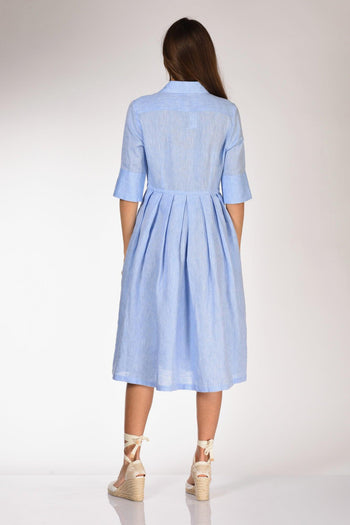 Abito Aishal Azzurro Donna - 5