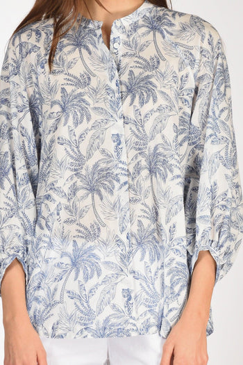 Camicia Adryl Blu/bianco Donna - 3