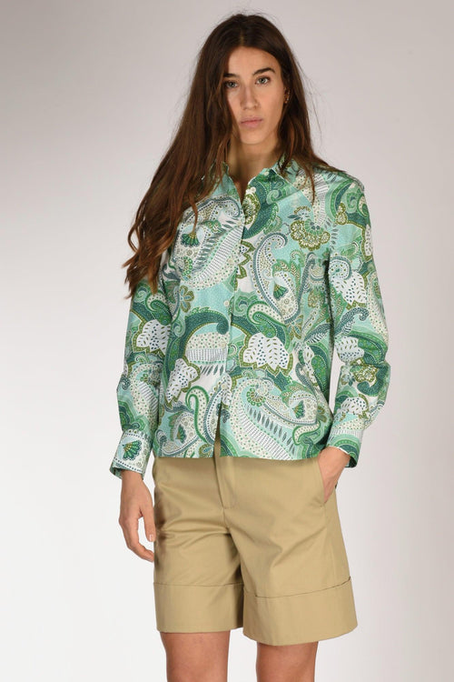 Camicia Andreal Verde/bianco Donna