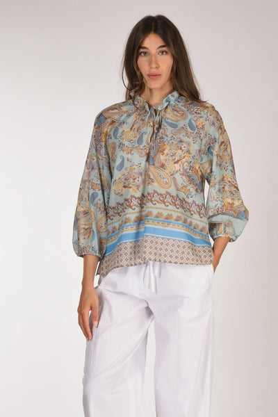 Camicia Elga Azzurro/multicolor Donna