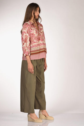 Camicia Elga Rosa/bianco Donna - 4