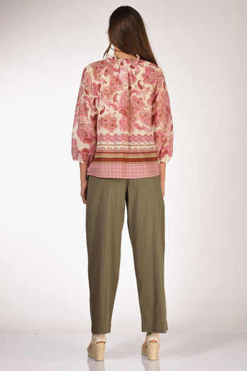 Camicia Elga Rosa/bianco Donna - 5