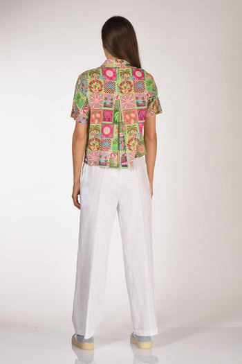 Camicia Alicial Fucsia/verde Donna - 5