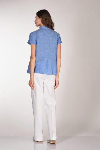 Camicia Araml Azzurro Scuro Donna - 5