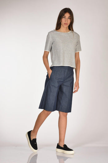 Slowear Bermuda Tella Blu Donna - 2