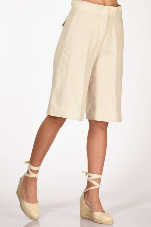 Slowear Bermuda Tella Beige Donna
