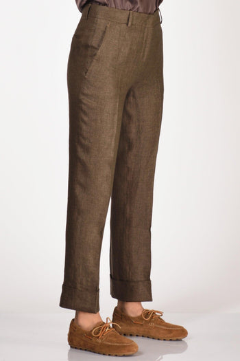 Slowear Pantalone Nevet Marrone Donna - 5