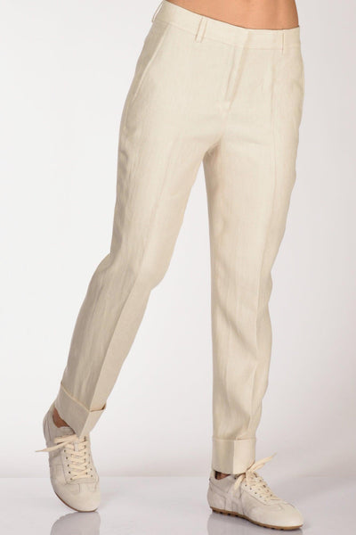 Slowear Pantalone Nevet Beige Chiaro Donna