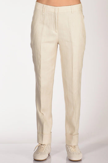 Slowear Pantalone Nevet Beige Chiaro Donna - 3