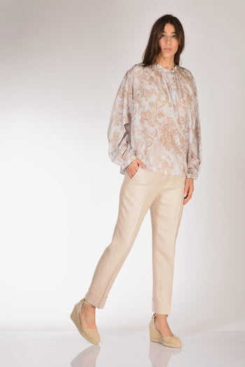 Slowear Pantalone Nevet Beige Rosato Donna - 2
