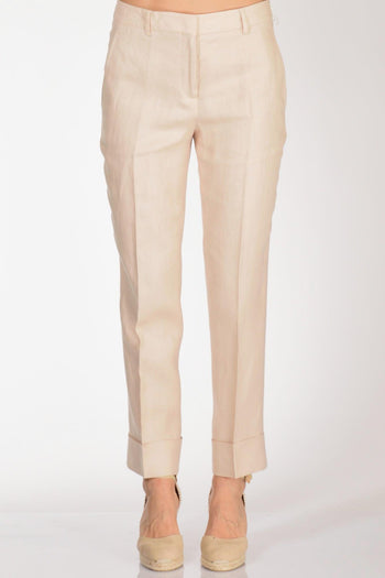 Slowear Pantalone Nevet Beige Rosato Donna - 3