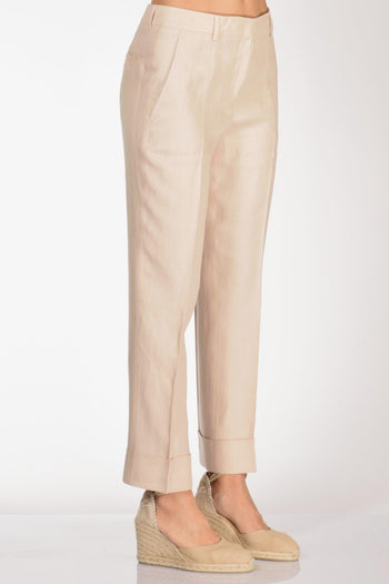 Slowear Pantalone Nevet Beige Rosato Donna - 4
