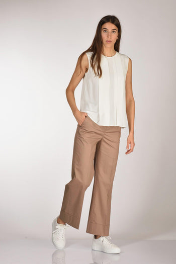 Slowear Pantalone Arlys Beige Scuro Donna - 2