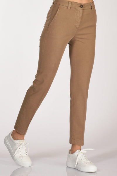 Slowear Pantalone Leyre Beige Scuro Donna