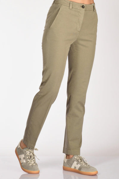 Slowear Pantalone Leyre Verde Donna