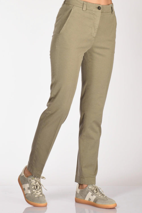 Slowear Pantalone Leyre Verde Donna