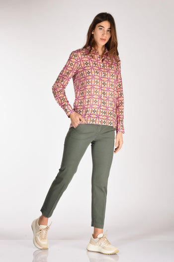 Slowear Pantalone Leyre Verde Scuro Donna - 2