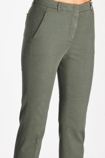 Slowear Pantalone Leyre Verde Scuro Donna - 4