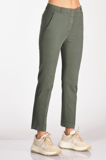 Slowear Pantalone Leyre Verde Scuro Donna - 5