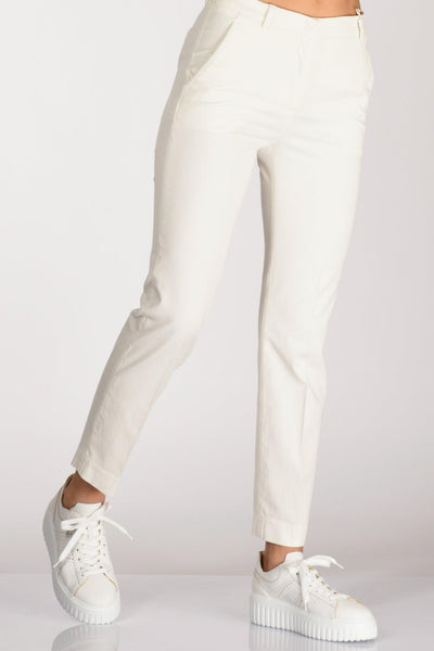 Slowear Pantalone Leyre Bianco Naturale Donna