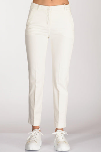 Slowear Pantalone Leyre Bianco Naturale Donna - 3