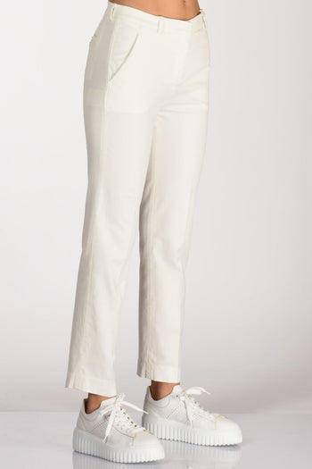 Slowear Pantalone Leyre Bianco Naturale Donna - 5