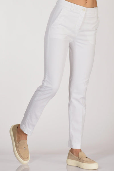Slowear Pantalone Leyre Bianco Donna