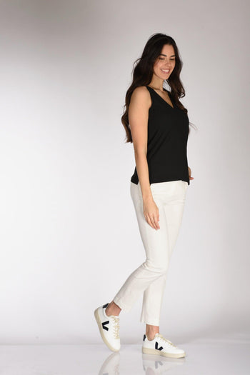 Slowear Pantalone Leyre Bianco Latte Donna - 2
