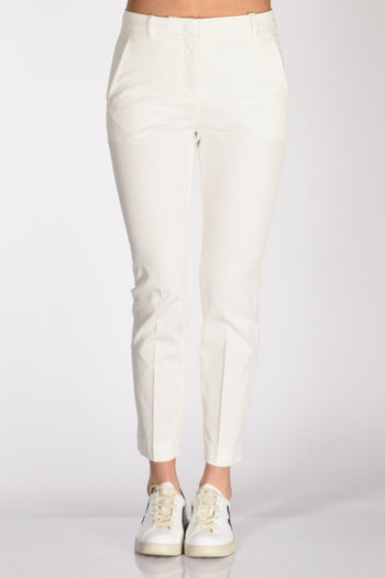 Slowear Pantalone Leyre Bianco Latte Donna - 3