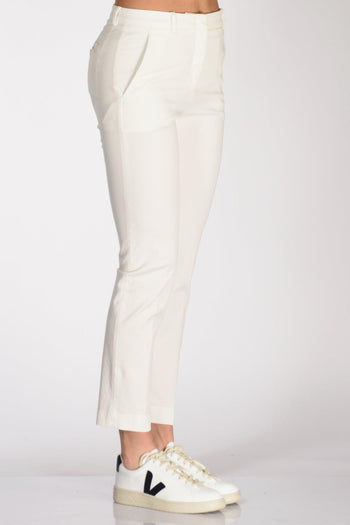 Slowear Pantalone Leyre Bianco Latte Donna - 4
